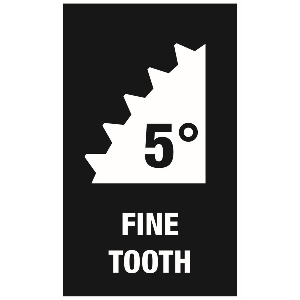5° Feinzahn