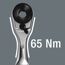 Knarre mit Drehmoment 65 Nm