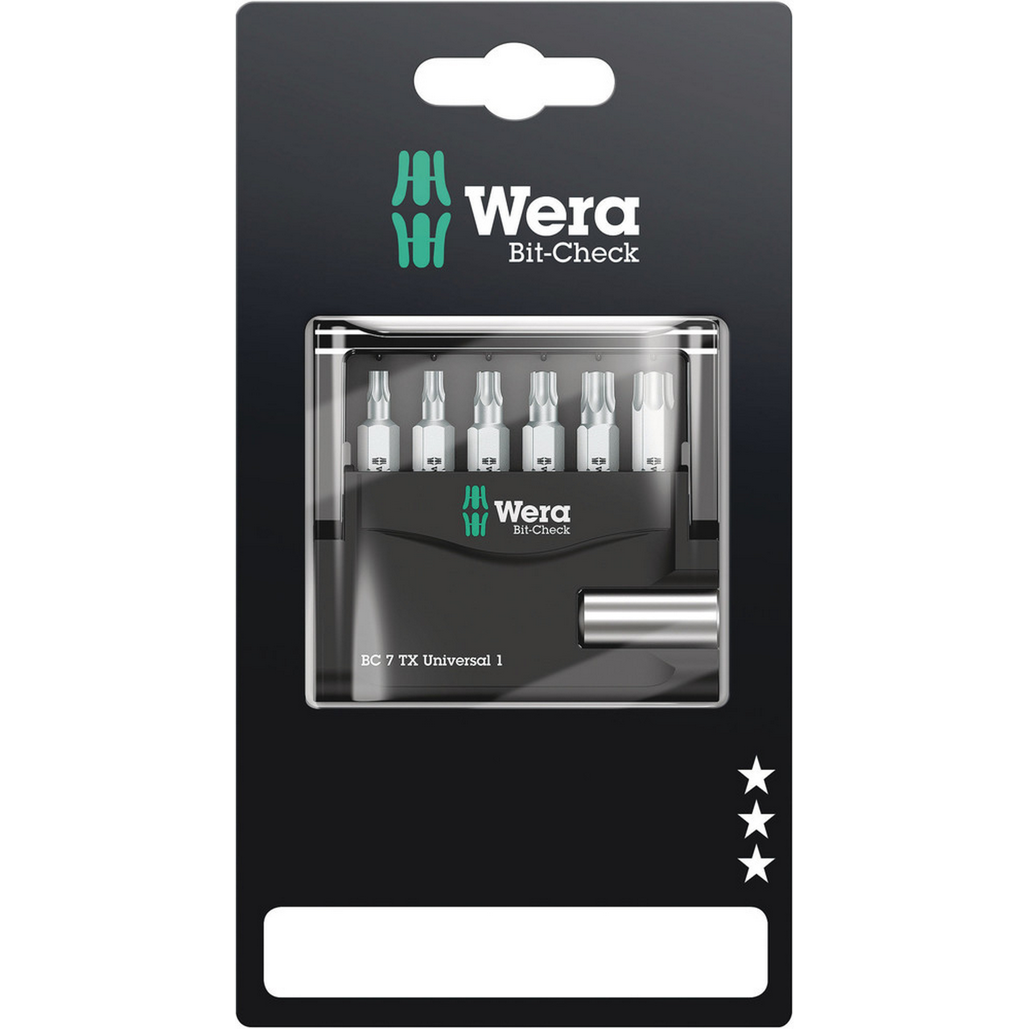 Wera Bit-Set 'Bit-Check 7 TX Universal 1 SB' 6-teilig