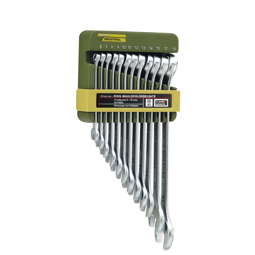 Ringmaulschlüsselsatz "Slim Line" Stahl 6 - 19 mm 12-teilig