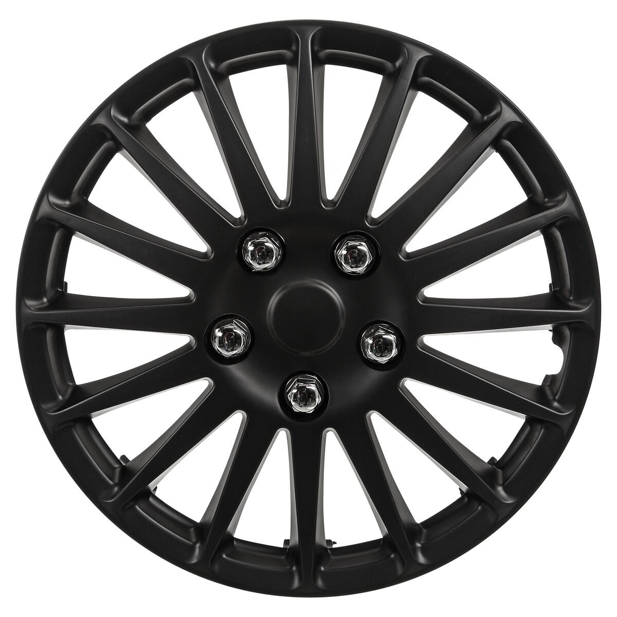 UniTec Radzierblenden 'Suzuka' mattschwarz 4 Stück Ø 35 cm (14