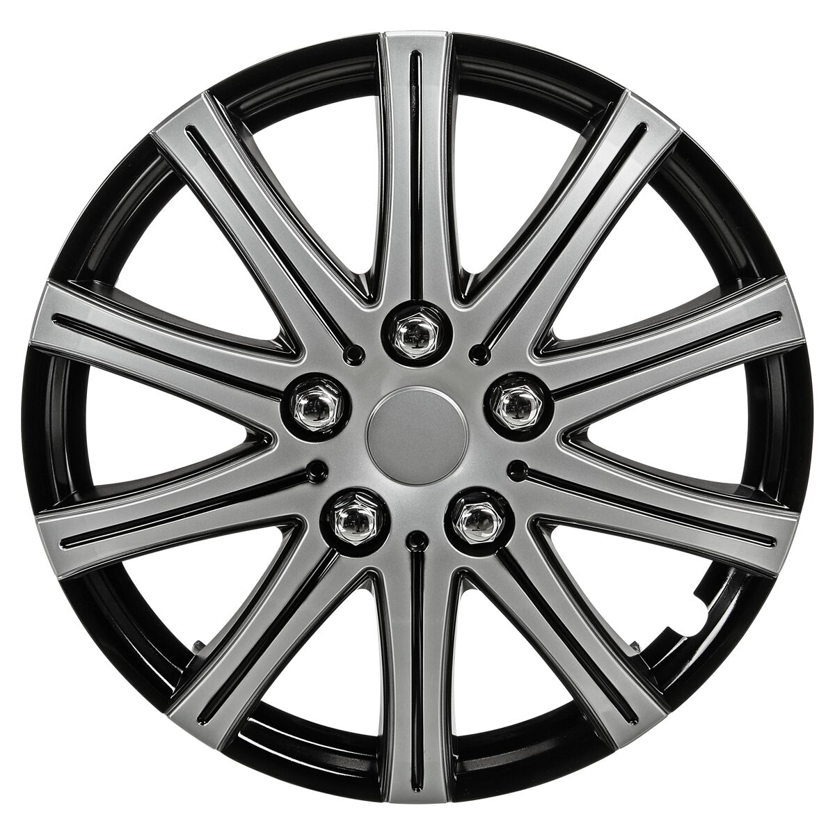 UniTec Radzierblenden silbern 4 Stück Ø 35 cm