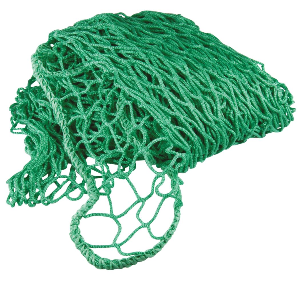 Grünes Anhängernetz 2,5 x 4 m, zusammengefaltet
