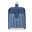 Blaue Schneeschaufel mit Metallschaber
