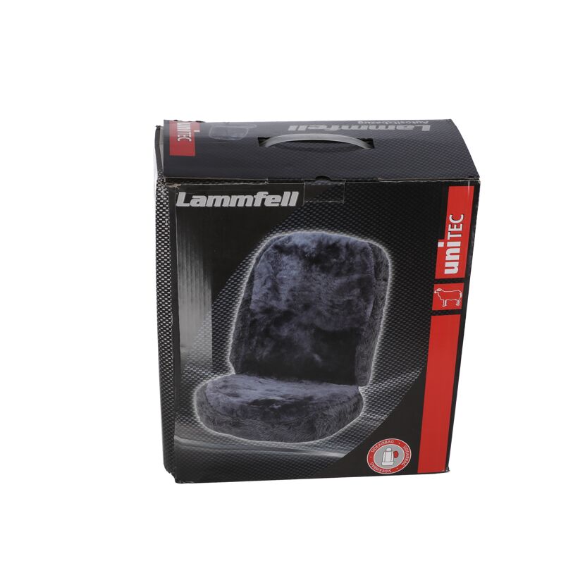 Autositzbezug Lammfell grau