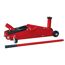 Roter Wagenheber mit Kurbel