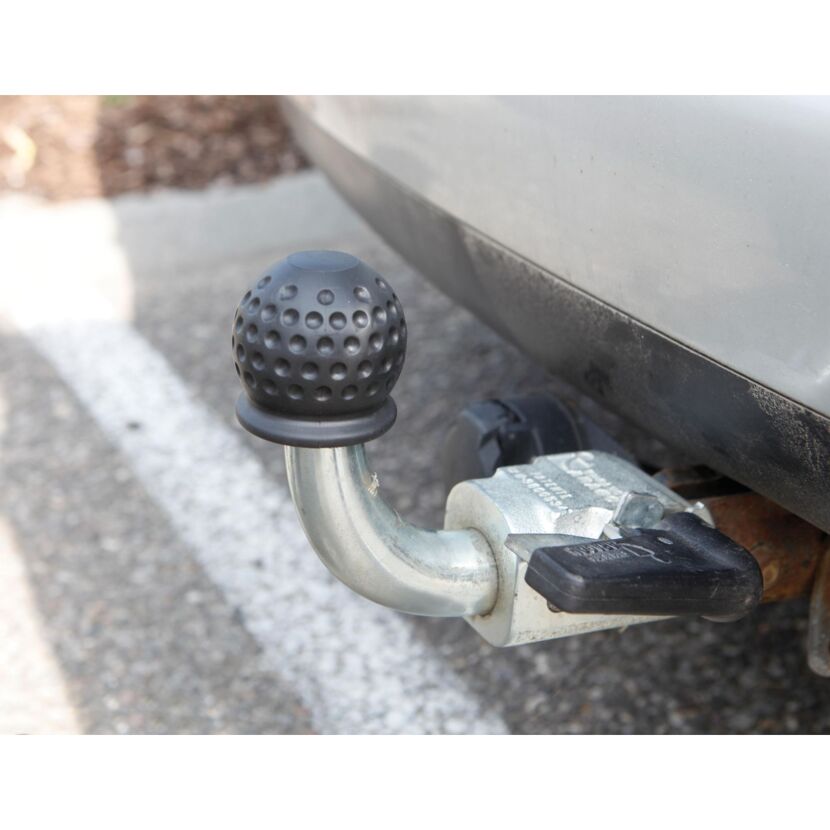 Schutzkappe für Anhängerkupplung 'Golfball' schwarz Ø 50 mm
