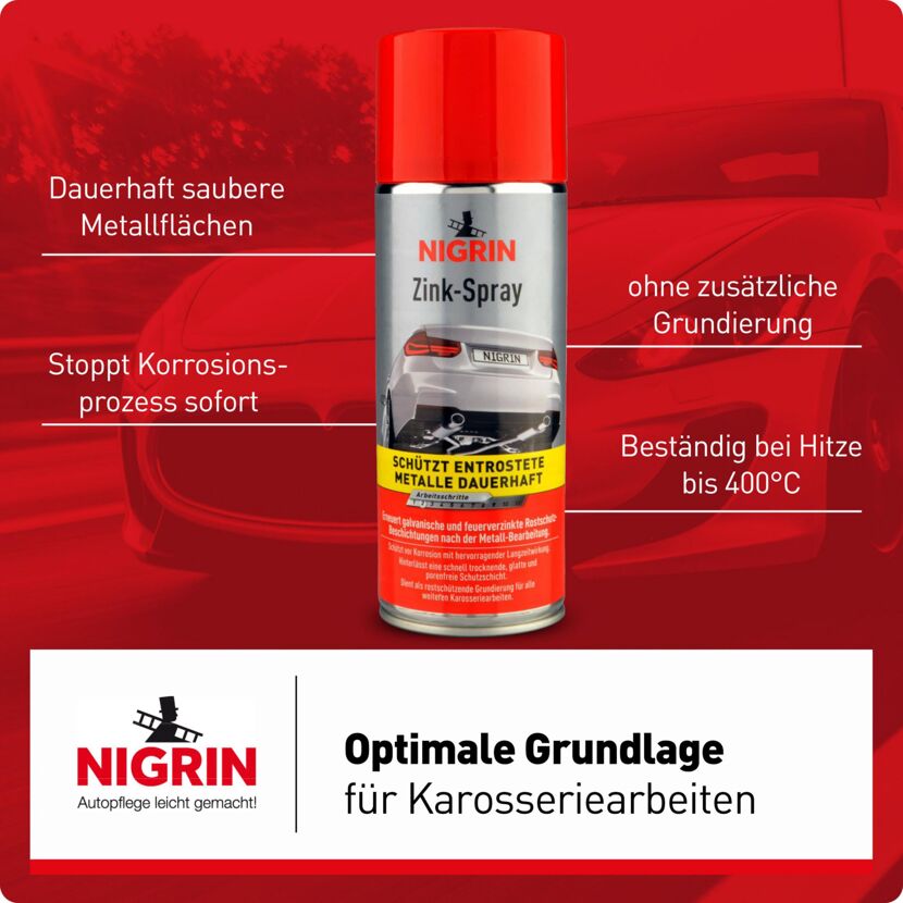 Zinkspray für Rostschutz und Grundierung 400ml