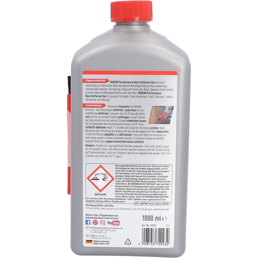 Flasche NIGRIN Performance Rost-Entferner Gel