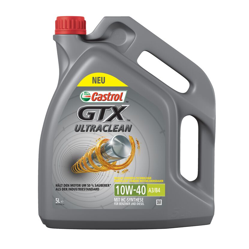 Castrol GTX Ultraclean Motoröl 5l 10W-40
