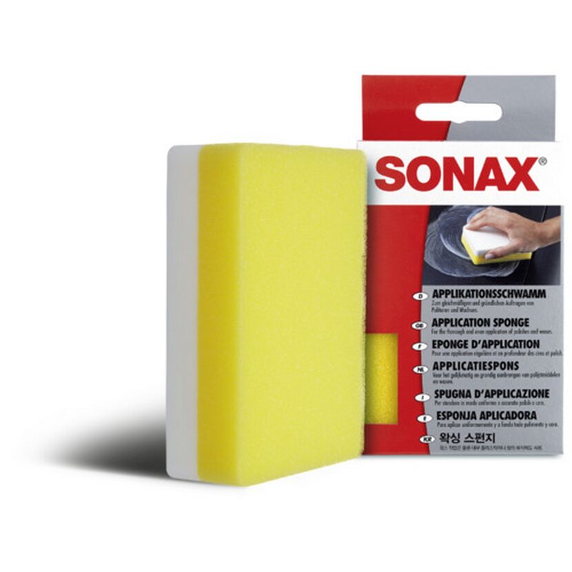 SONAX Applikationsschwamm, gelb und weiß