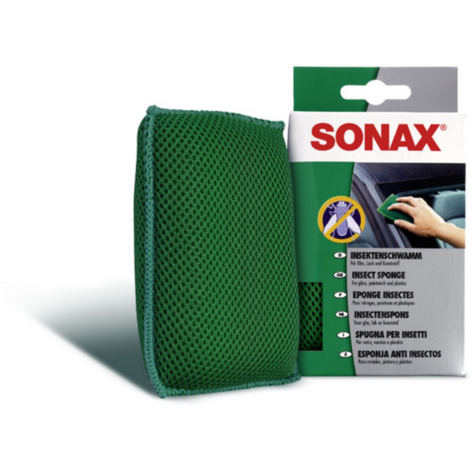 Sonax Insektenschwamm und Verpackung