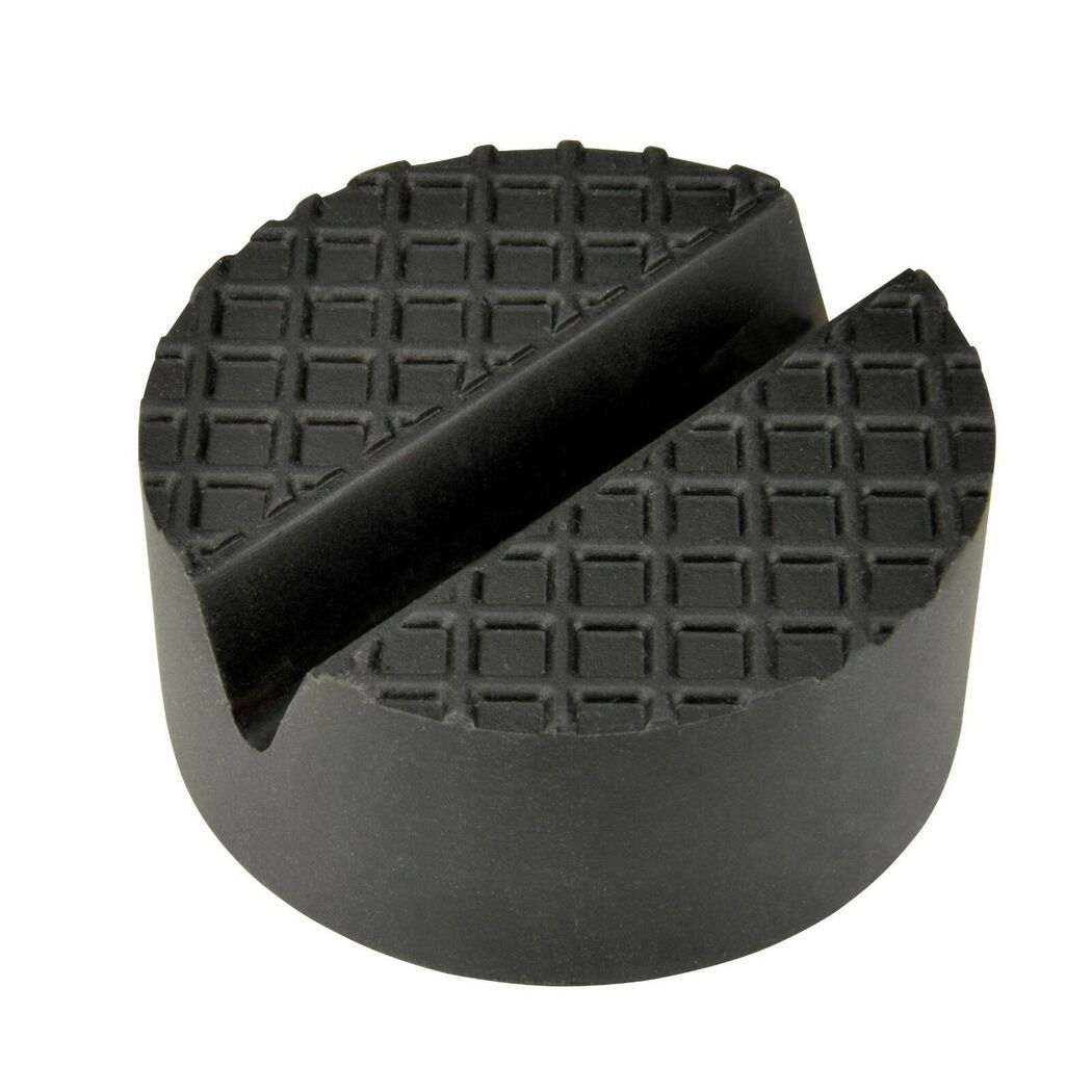 Runde schwarze Gummiauflage für Wagenheber