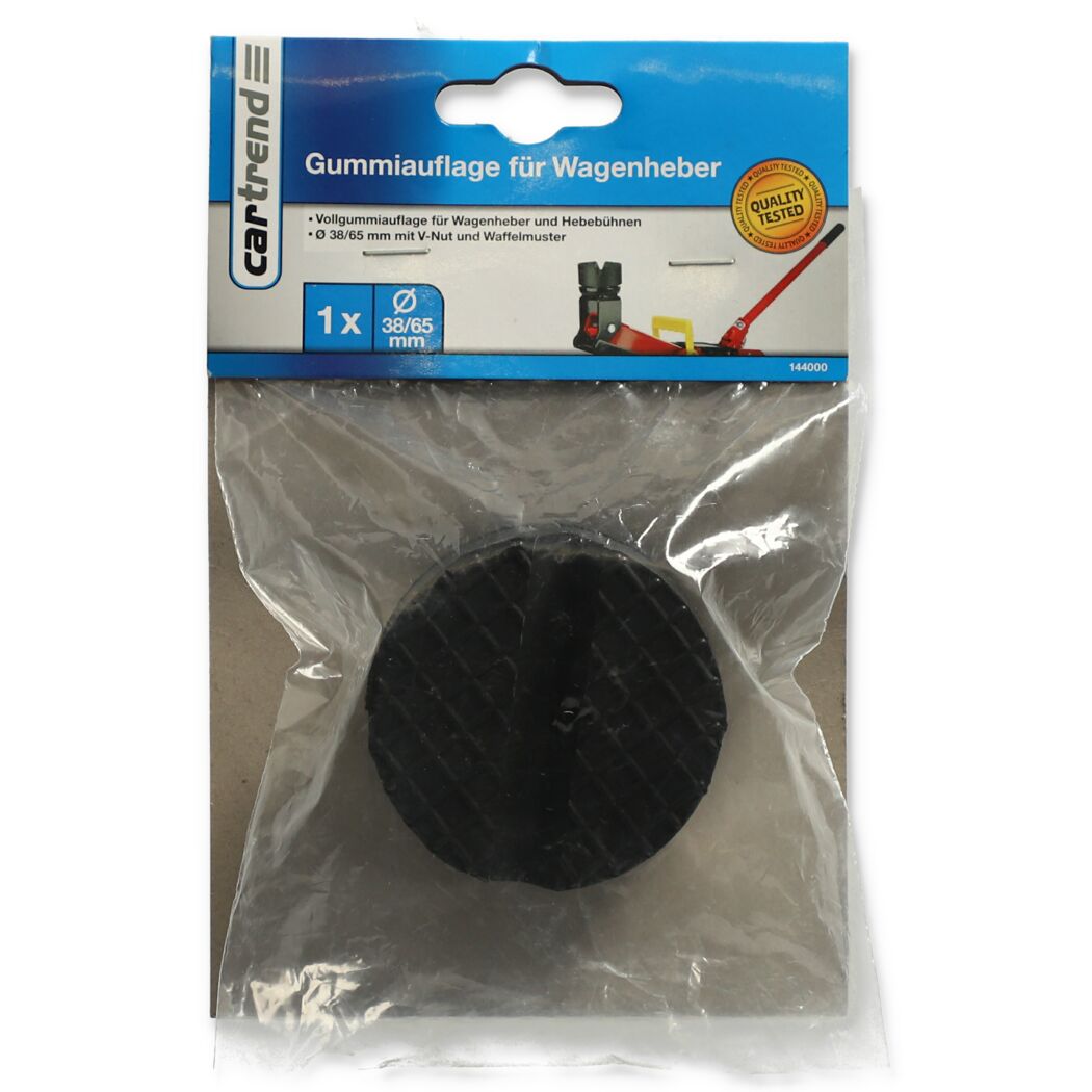 Gummiauflage für Wagenheber, schwarz, in Verpackung