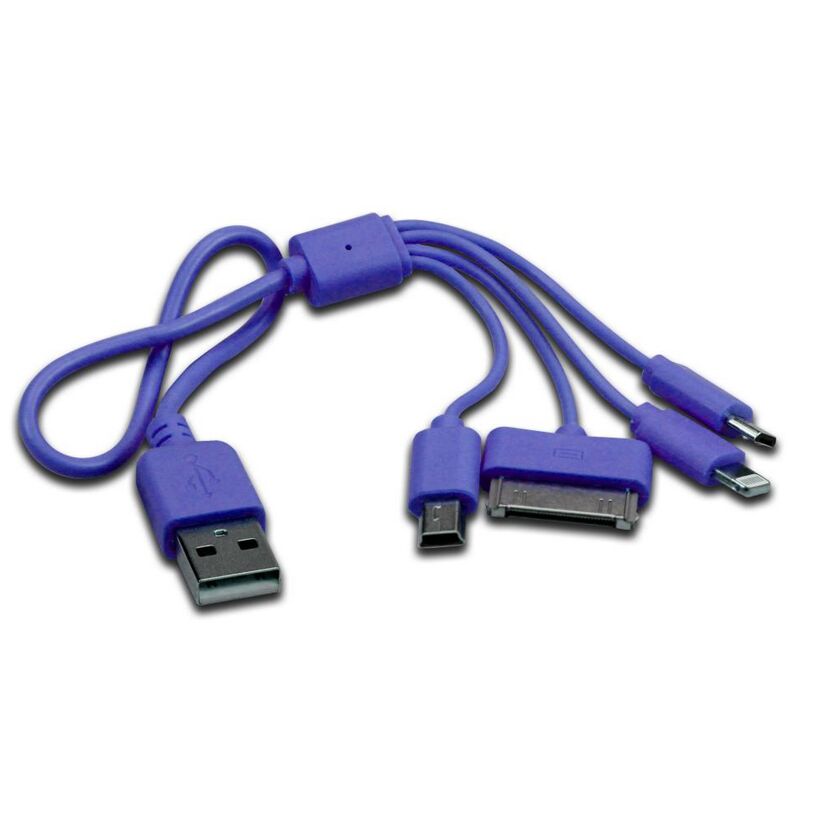 4in1-Ladekabel 5 Farben sortiert
