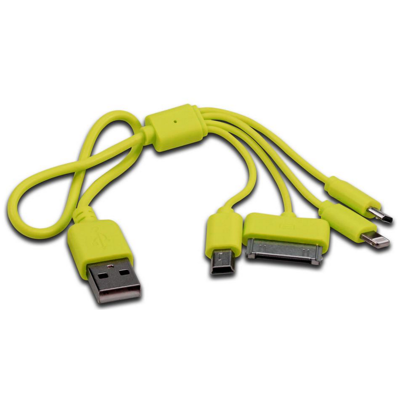 4in1-Ladekabel 5 Farben sortiert