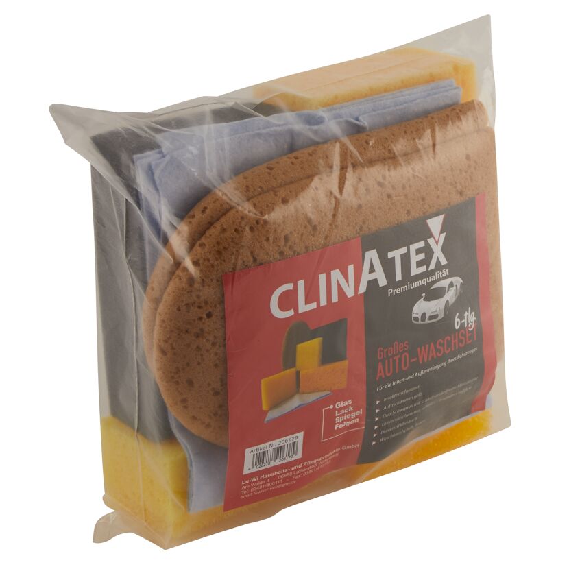 Clinatex Auto-Waschset, 6-teilig