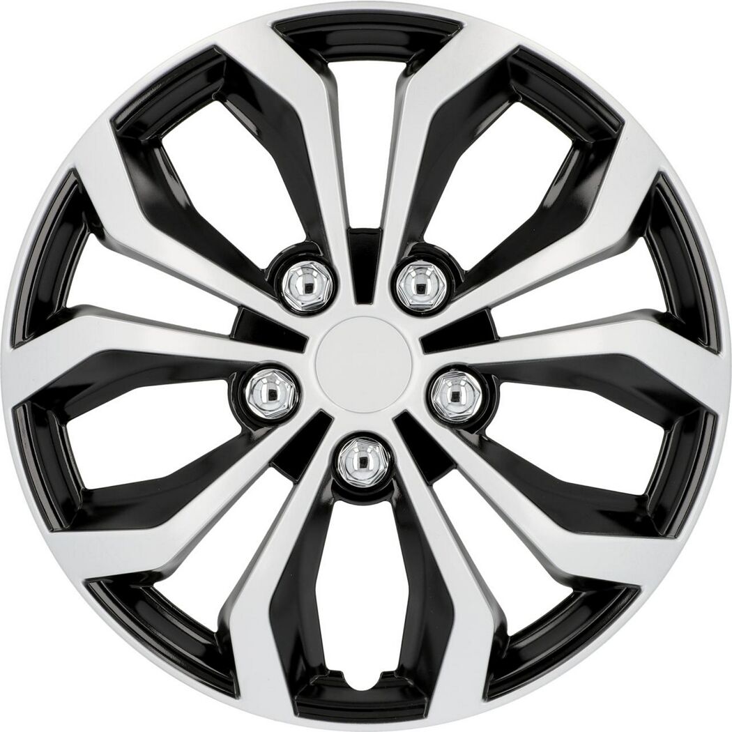 Radzierblende 'Daytona' 14" silber/schwarz 4 Stück