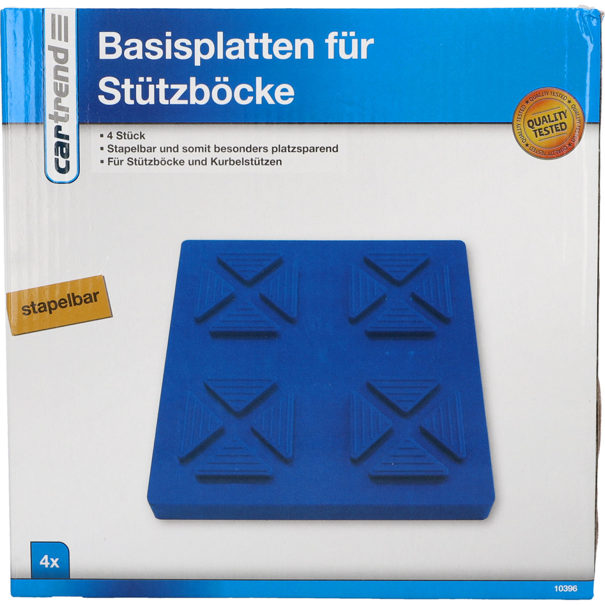 Basisplatte für Stützbock 4 Stück