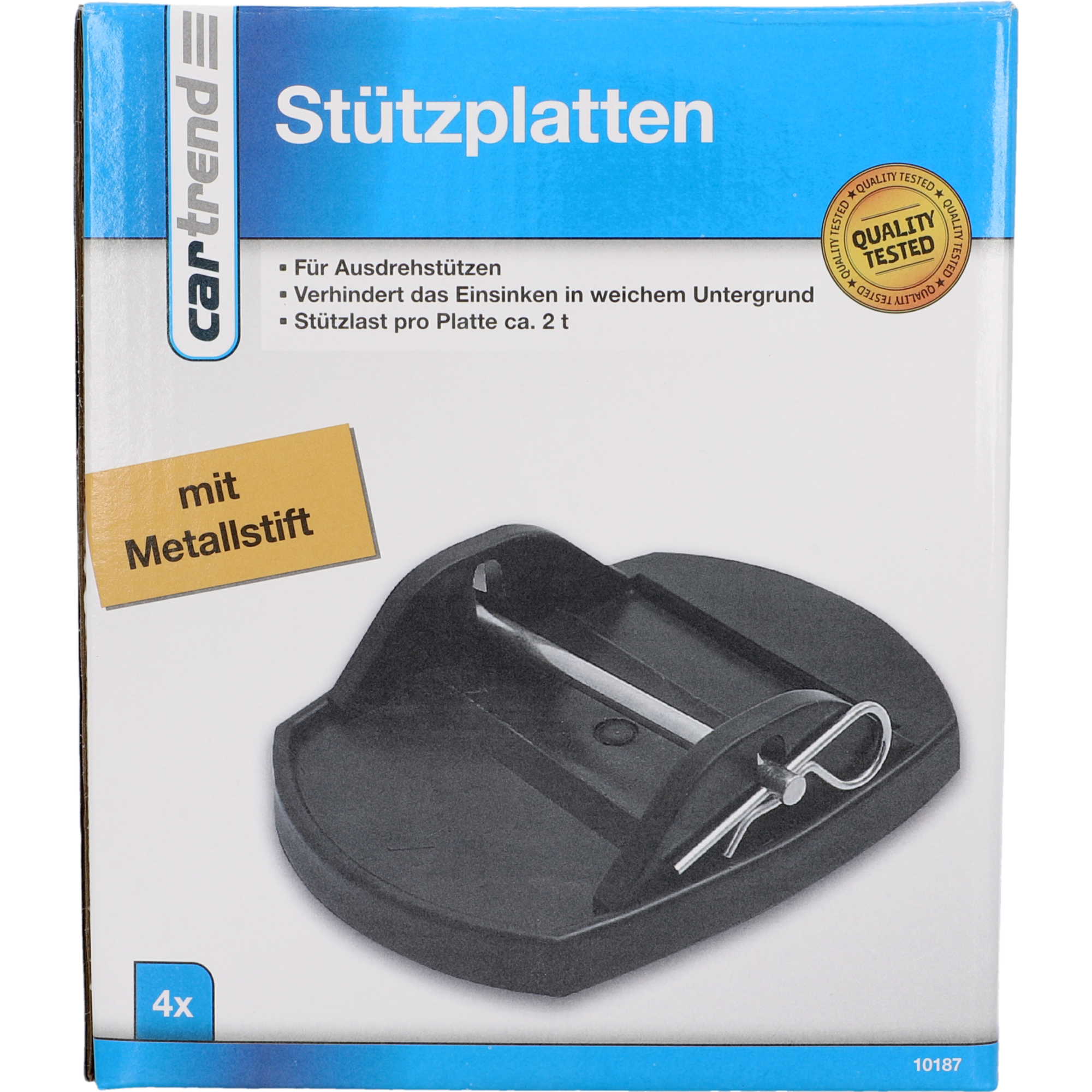 Stützplatten für Aufdrehstützen 4 Stück