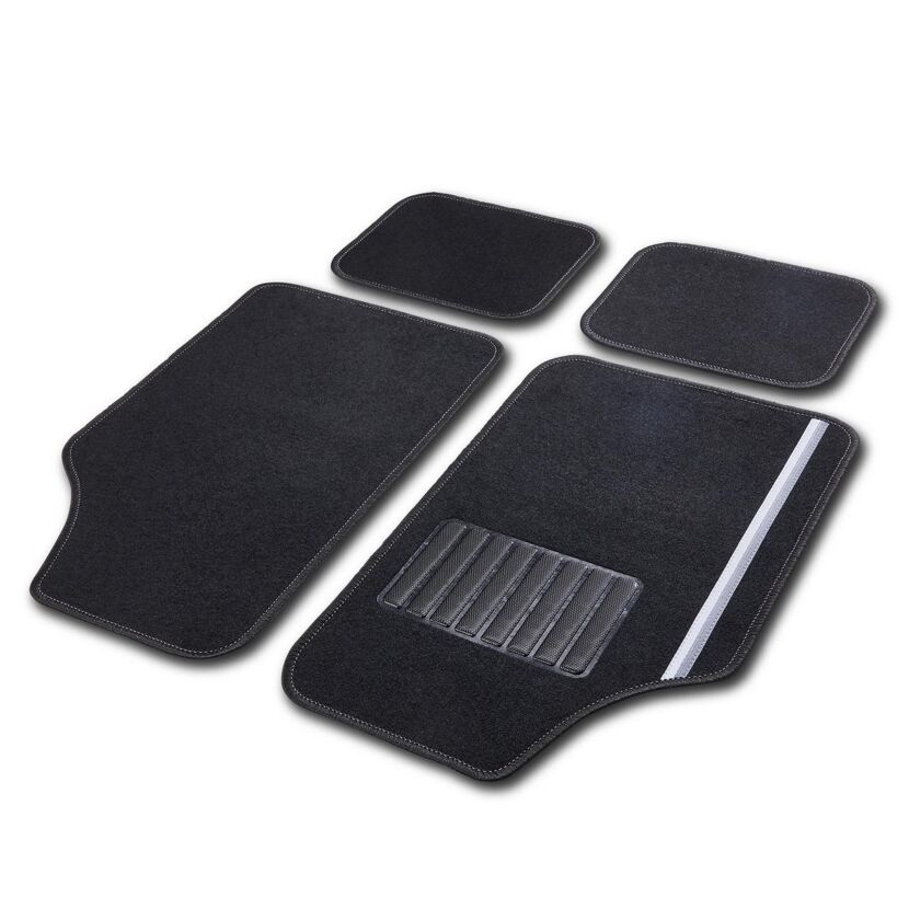 Automatten-Set 'Rallye' schwarz 4-teilig