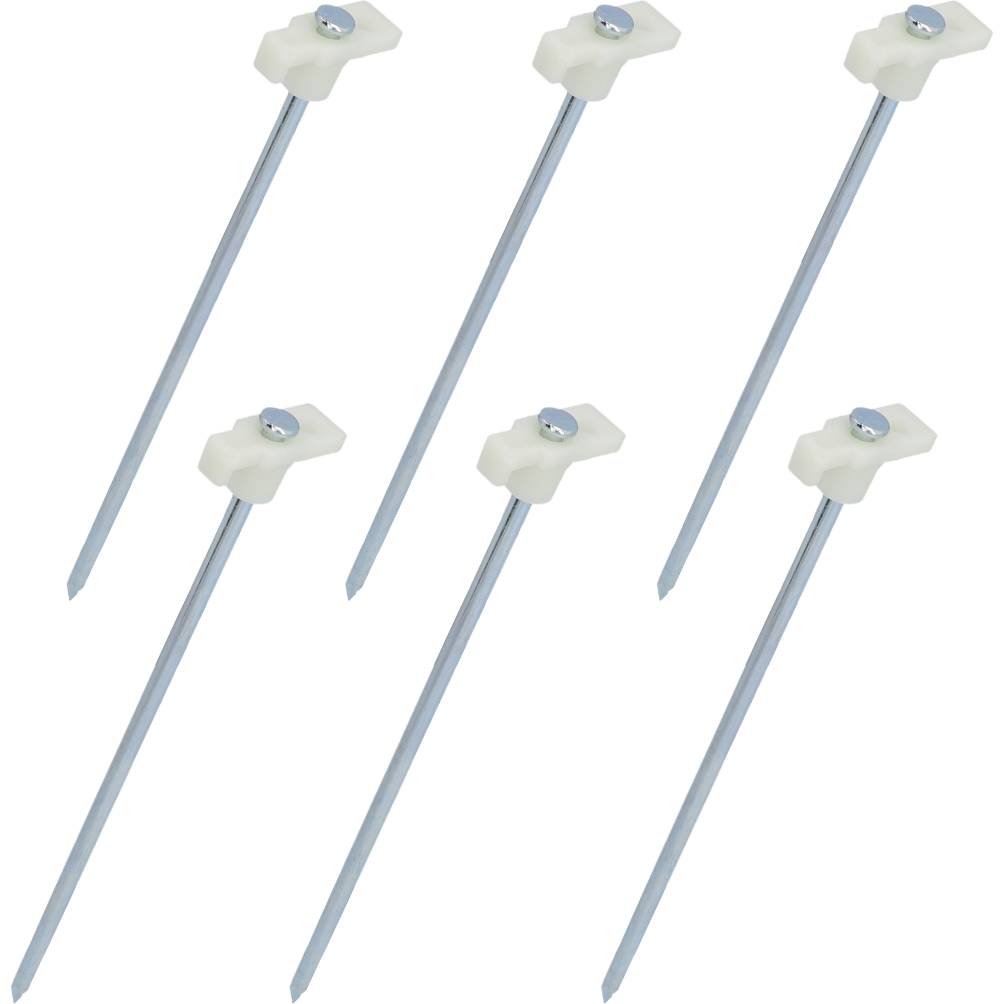 Zeltheringe fluoreszierend 24 cm, 6 Stück