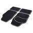 Automatten-Set 'Basic' schwarz/grau 4-teilig