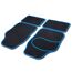 Automatten-Set 'Basic' schwarz/blau 4-teilig