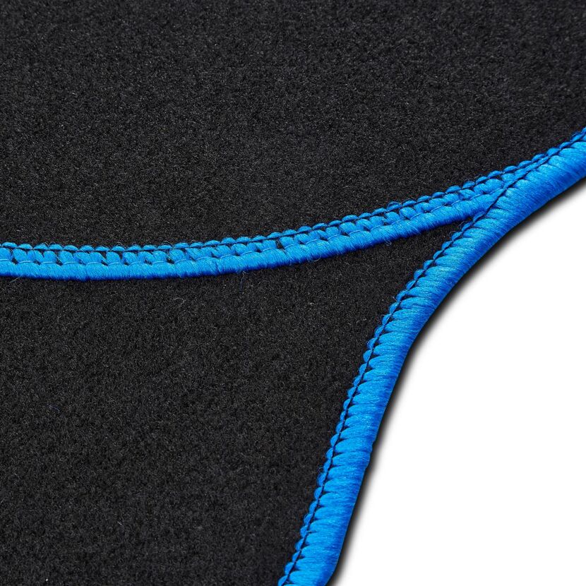 Automatten-Set 'Basic' schwarz/blau 4-teilig