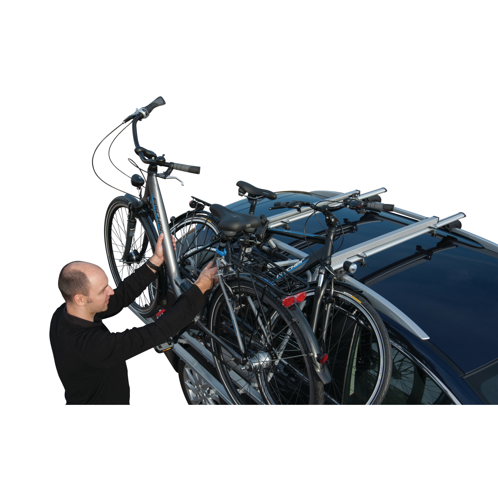 Dach-Fahrradträger mit Dachlift + product picture