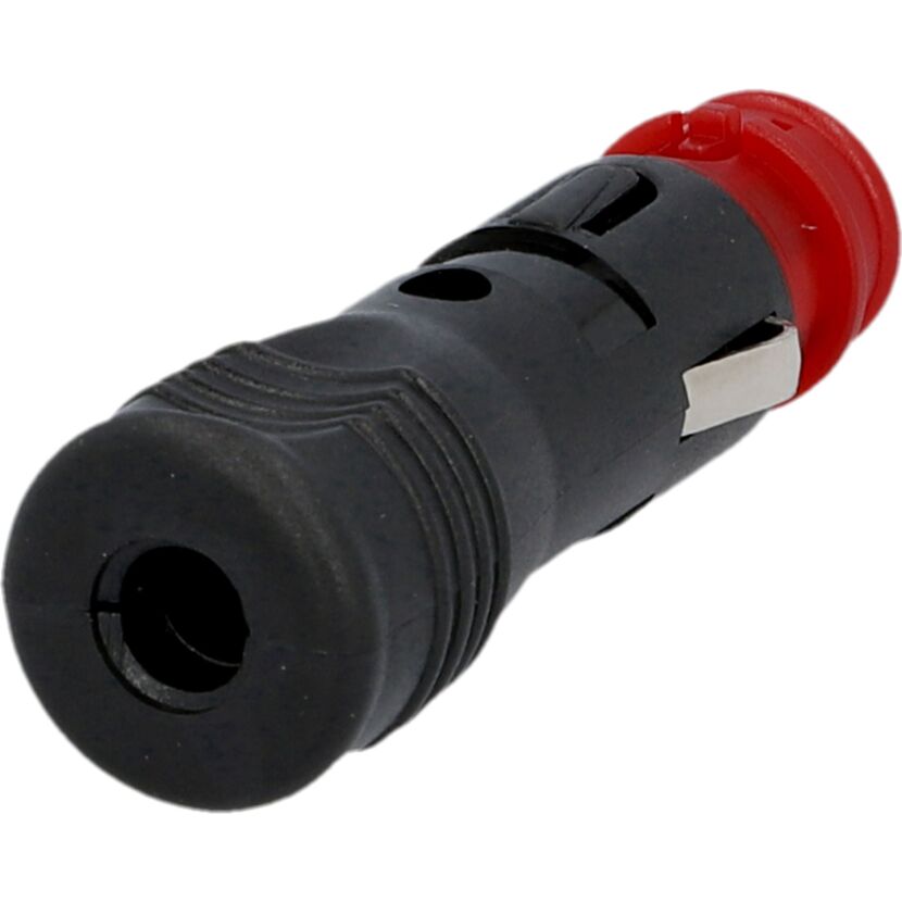 Universal-Stecker 12/24 V mit Sicherung schwarz
