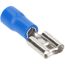 Blaue Flachsteckhülse 6,3 mm