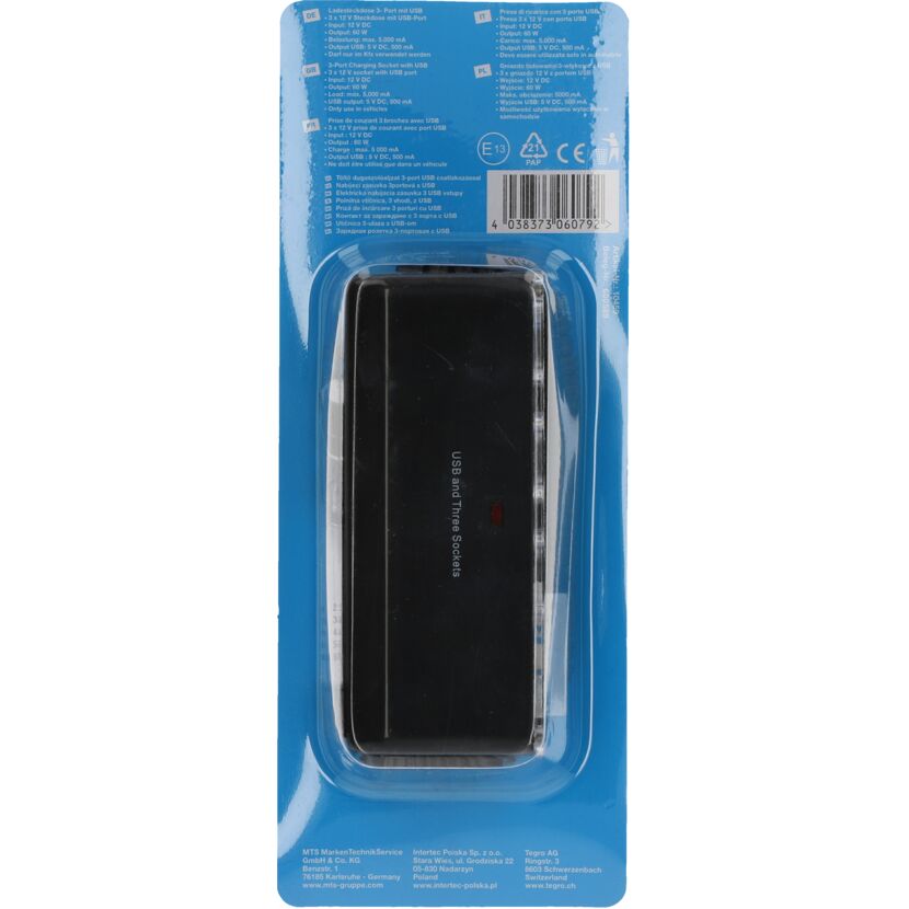 Ladesteckdose 3-Port mit USB