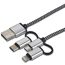 Multi-Ladekabel 3-in-1 mehrfarbig 1 m