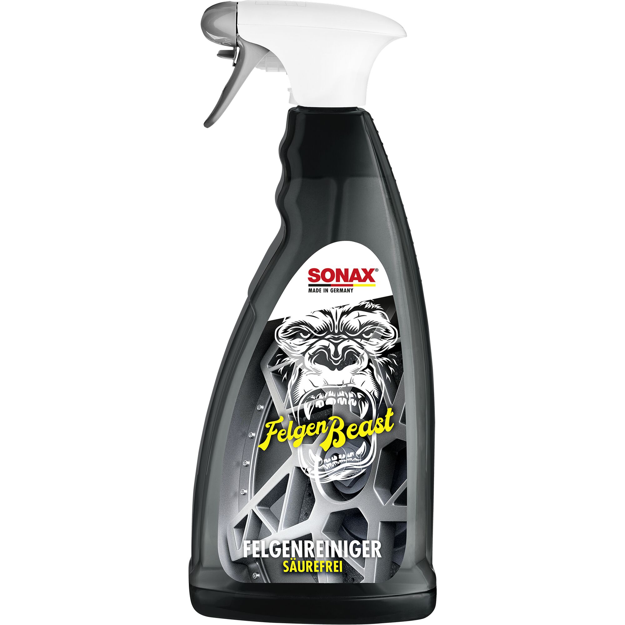 Sonax FelgenBeast Felgenreiniger, säurefrei, 1L Flasche mit Sprühkopf