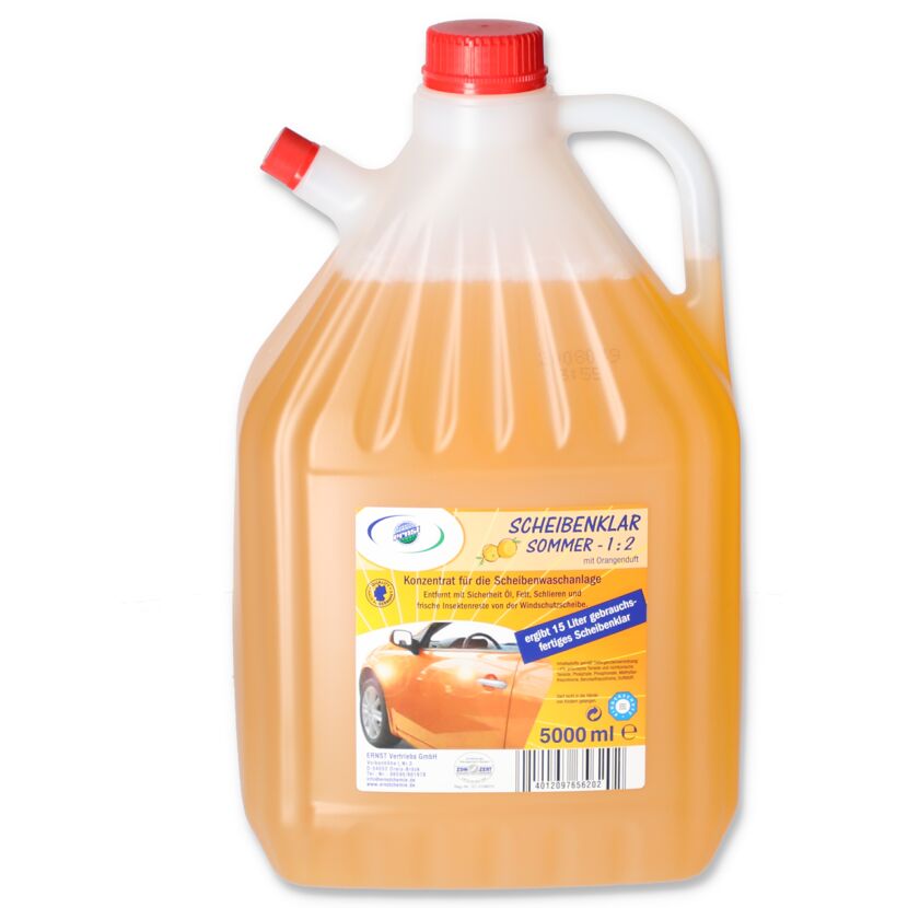 Kanister mit Scheibenklar Sommer 1:2