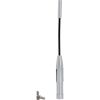 Silberner Antennenstab aus Aluminium, 18 cm, mit Schrauben.