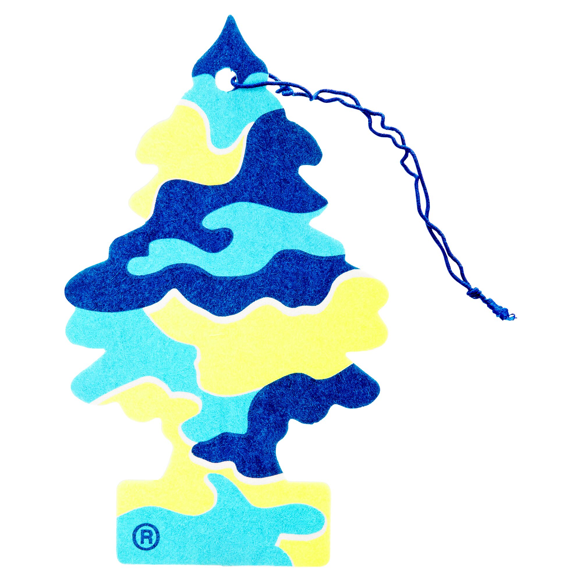 Lufterfrischer Tannenbaum blau-grün gemustert