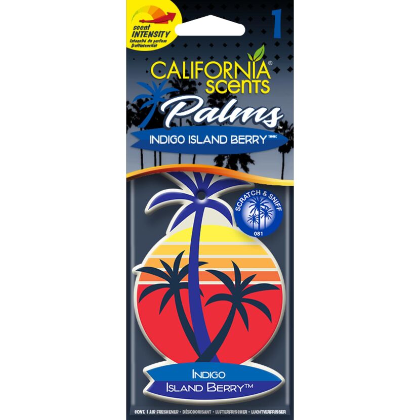 California Scents Palms Lufterfrischer Indigo Island Berry