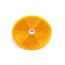 Runder, orangefarbener Reflektor