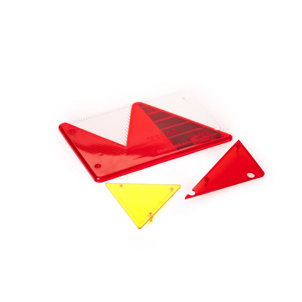Rotes und gelbes Rückstrahlerglas Multipoint IV von STEM