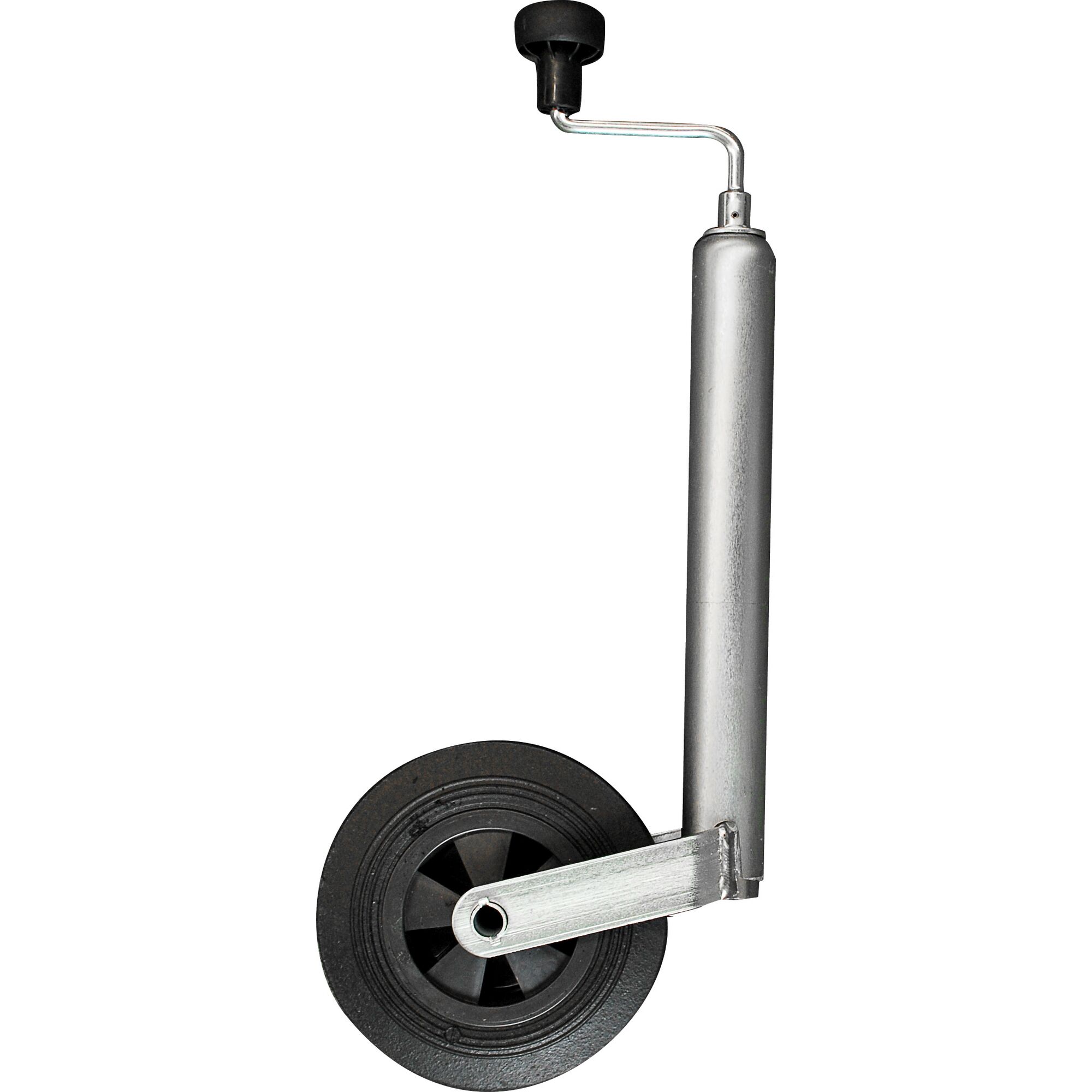 Stützrad mit Kurbel und PVC-Felge