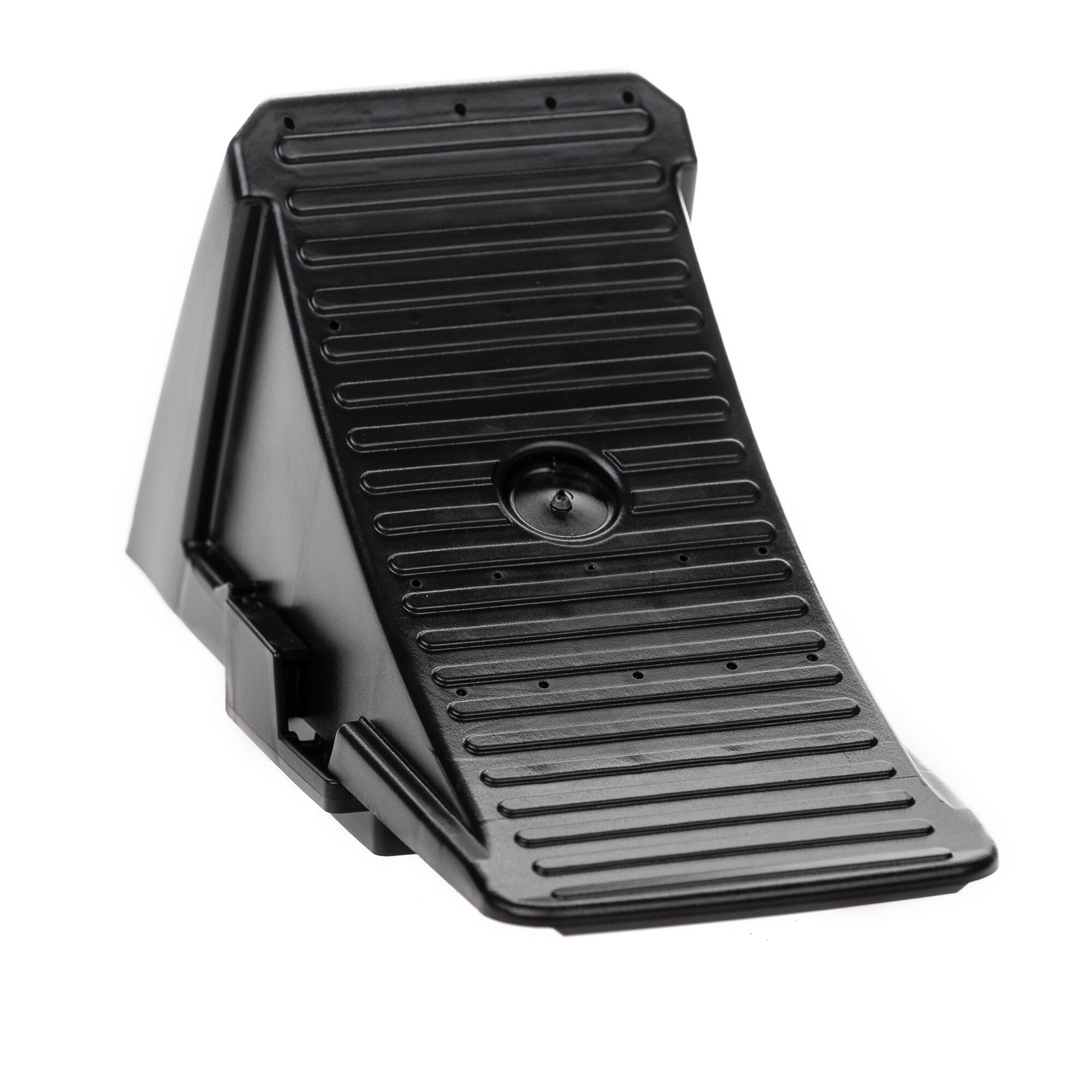 Schwarzer Unterlegekeil aus Kunststoff