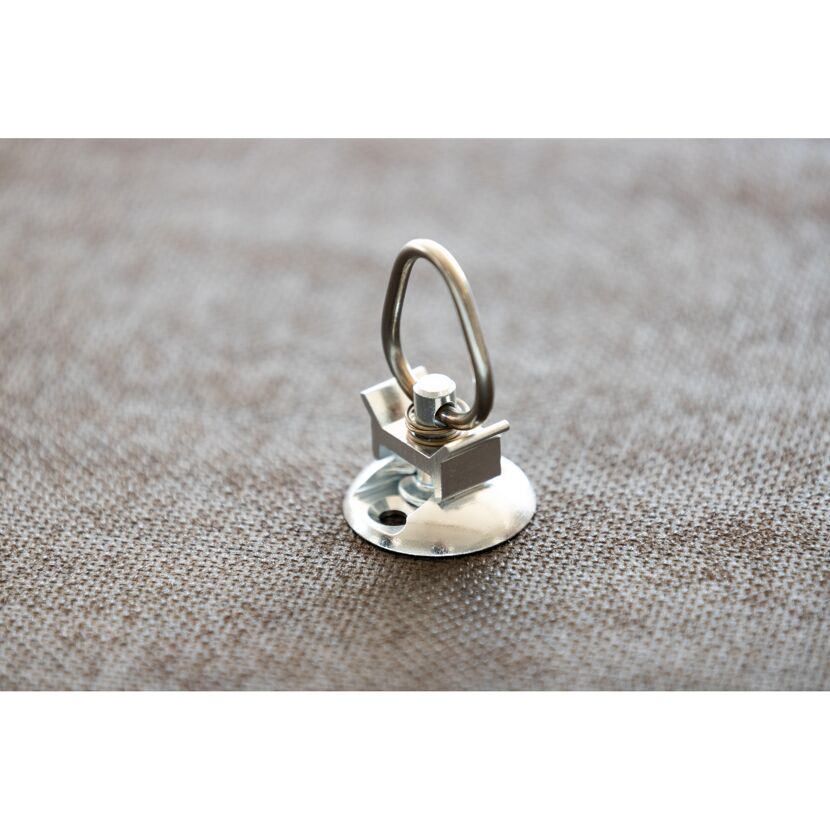 Metallener Zurrpunkt mit Ring