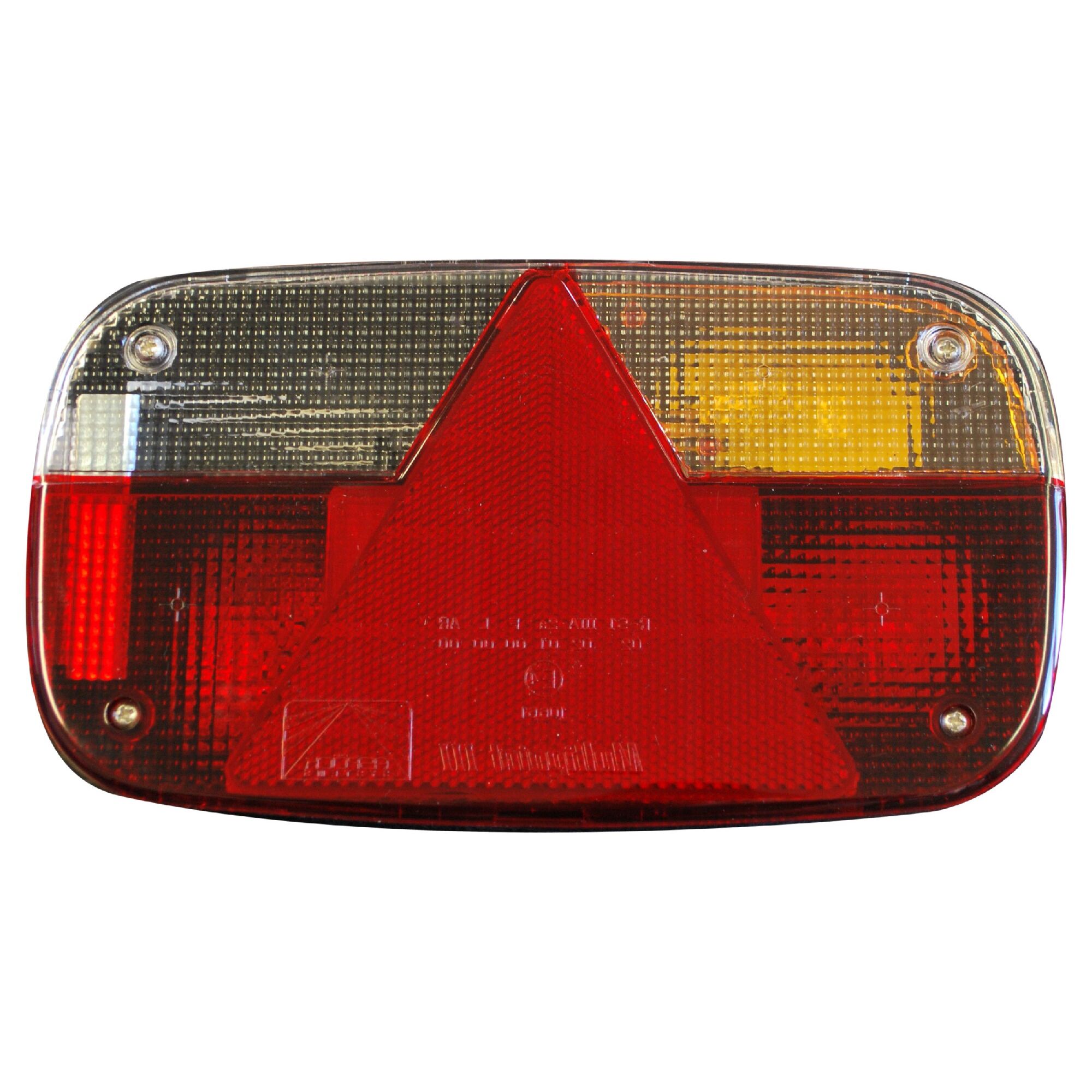 Rückleuchte mit dreieckigem Reflektor