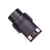 Schwarzer Adapter für 7/13-polige Stecker