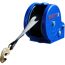 Blaue Seilwinde Knott mit Haken