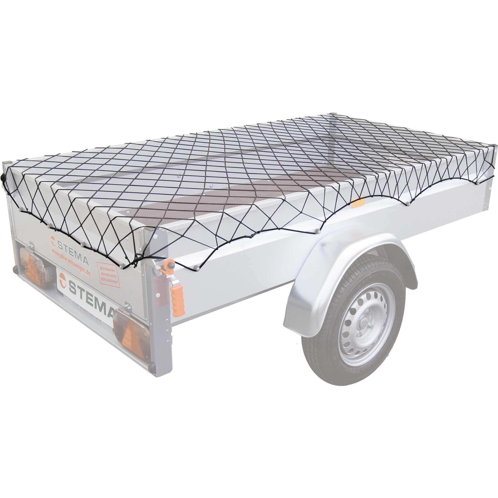 Anhängernetz auf einem Anhänger.