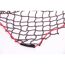Schwarzes Anhängernetz mit roter Kordel