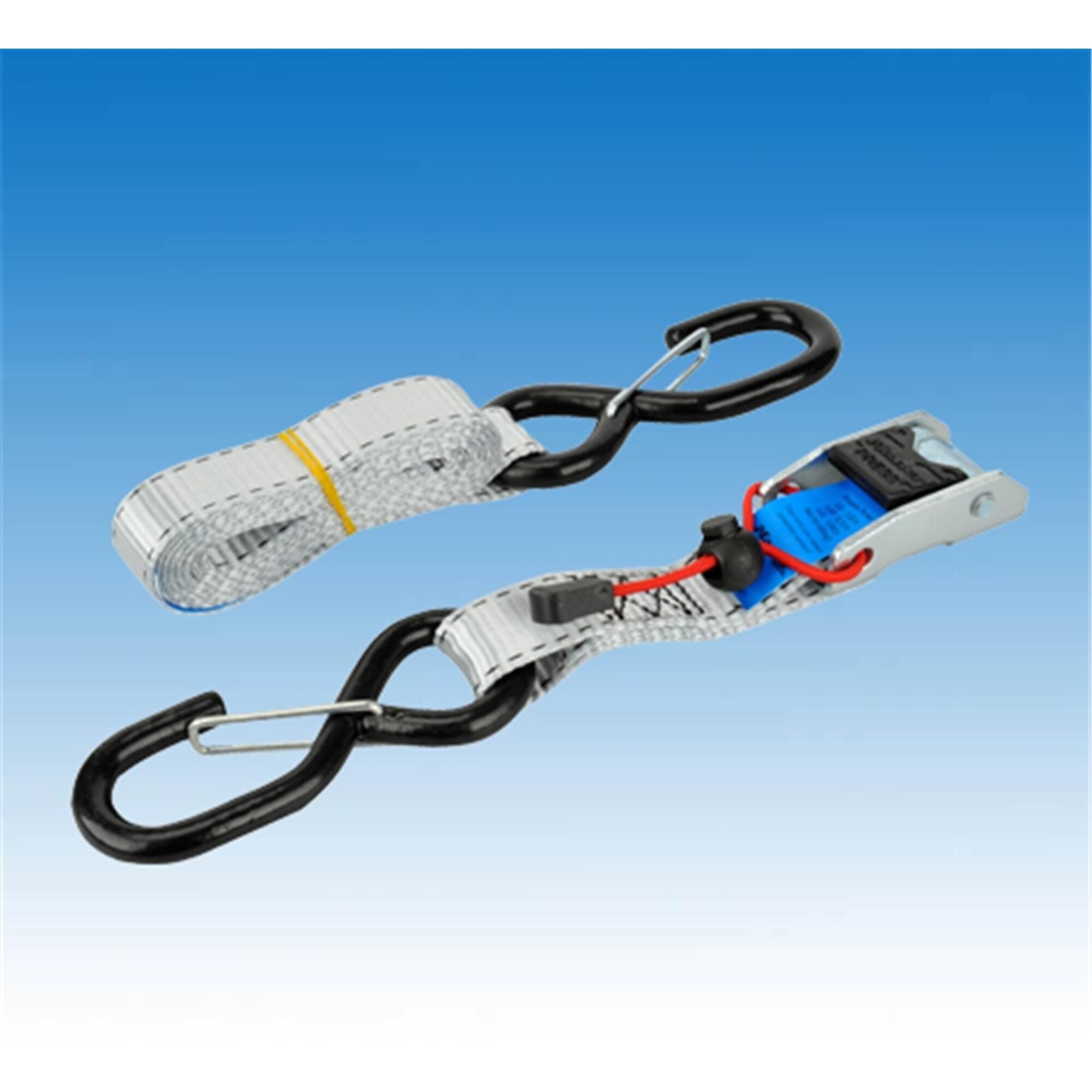 Zwei Spanngurte mit Haken